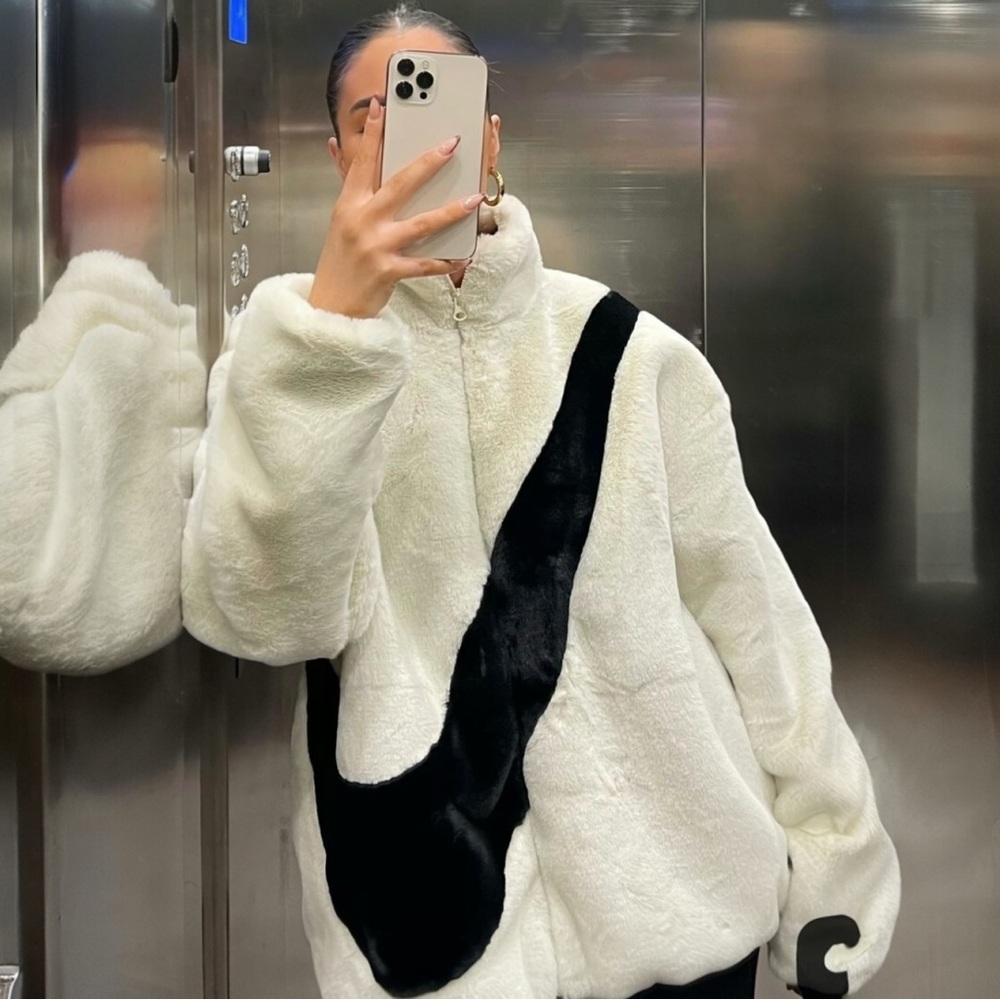 Nike Off-White Fleece Jacket with Black Tag